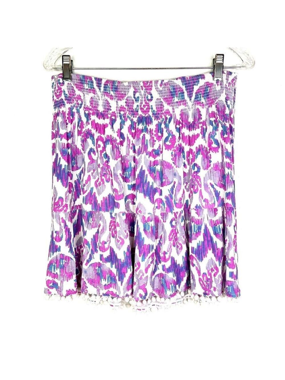 Lilly Pulitzer Evelyn Mini Skirt in Amethyst Beach Bathers size medium - Picture 3 of 6